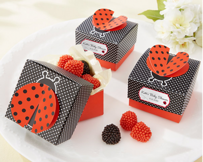 WPB2044 "Cute As A Bug" 3-D Wing Ladybug Favor Box