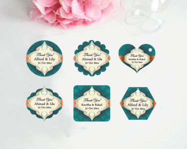 GTAR1001 Personalize Wedding Gift Tags (Frame) - As Low As RM0.15/Pc