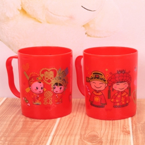 WPC1001 Red PVC Couple Cup /pair