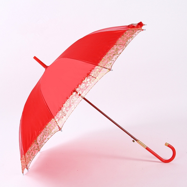 WU1002 Gold Foil Stamping Red Umbrella