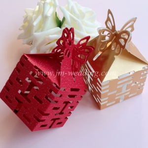 WPB2009  Double Happiness Favor Box (Red/Gold) 