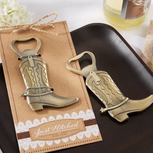 WBO2018 "JUST HITCHED" Cowboy Boot Bottle Opener 
