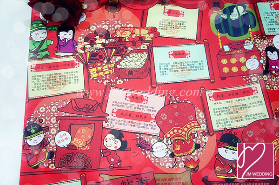 WWP1010 Red Wrapping Paper  礼物纸