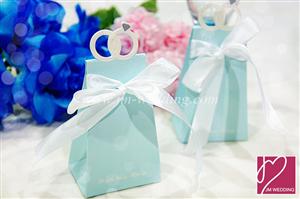 WPB2012 “With this Ring” Elegant Icon Favor Box (Blue)