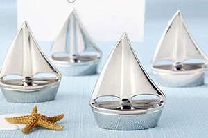 WPCH2010 Silver Sailboat Place Card Holders