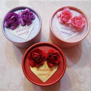 PHBR3001 Colorful Round Candy Box with roses - As Low As RM2.20 /Pc